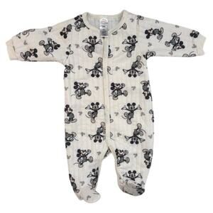 Disney Baby footed sleeper Mickey print 6-9M